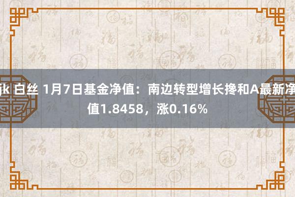 jk 白丝 1月7日基金净值：南边转型增长搀和A最新净值1.8458，涨0.16%